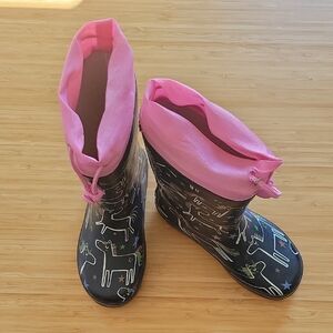 Kids Unicorn Rain Boots - Size 28 (US 10,5 / 11)